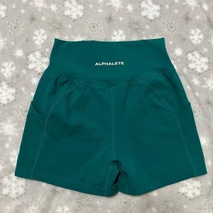 Alphalete shorts (turquoise)
